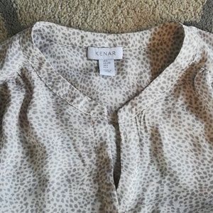 Kenar Ivory Cheetah Blouse